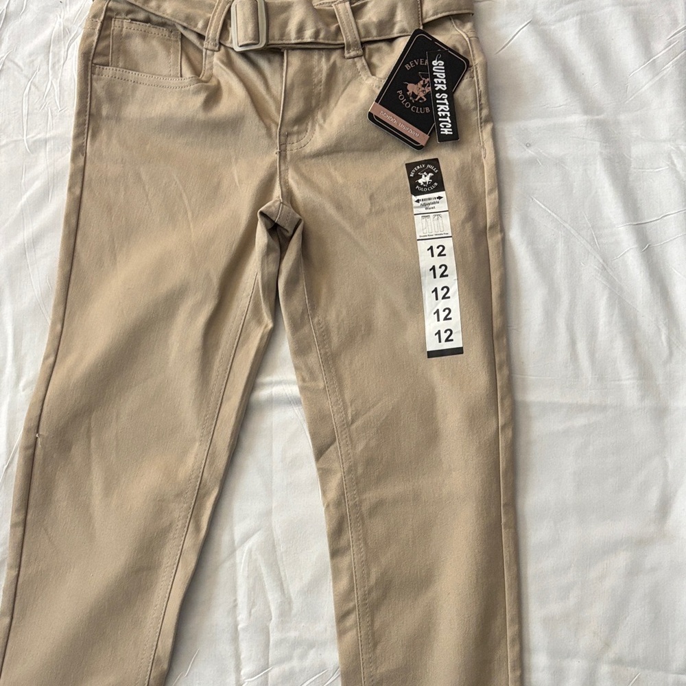 Beverly Hills Polo Club Kids Tan Pants